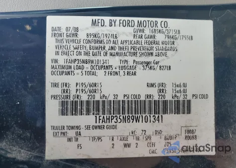 2009 Ford Fiesta Se from USA, damaged, VIN 3FADP4BJ4JM129616